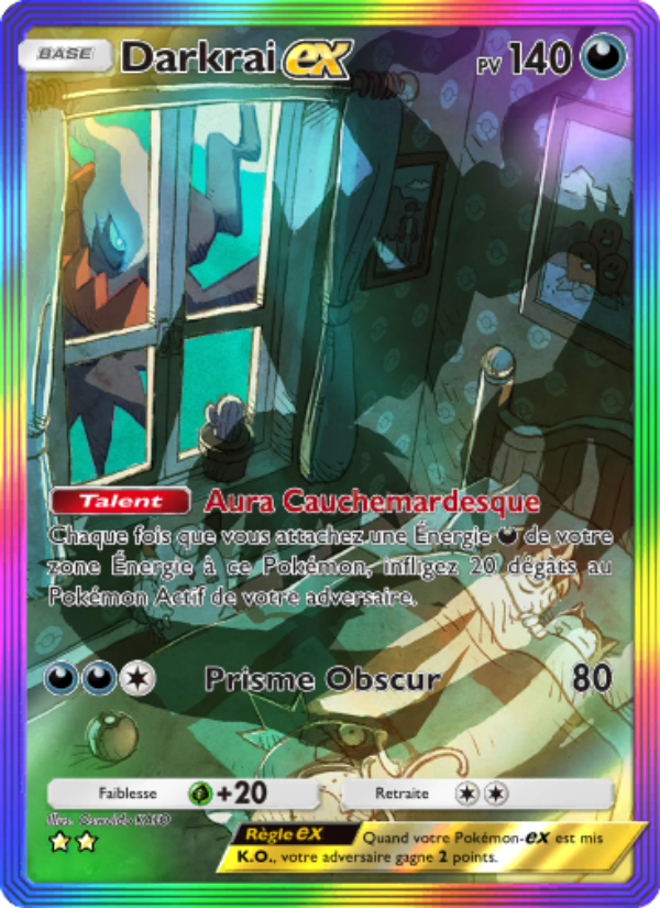 Darkrai-ex 202 — Choc Spatio-Temporel (French Pokémon TCG card)