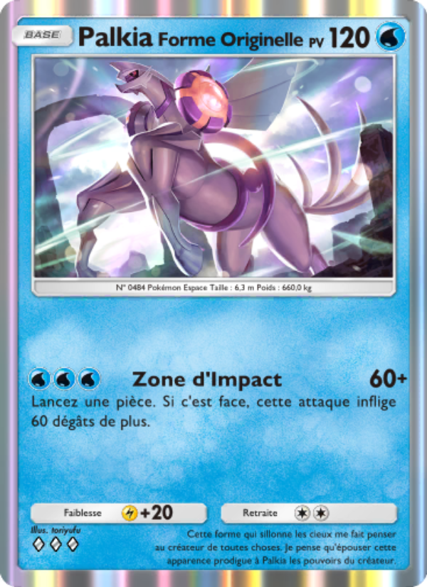 PalkiaForme Originelle 023 — Lumière Triomphale (French Pokémon TCG card)
