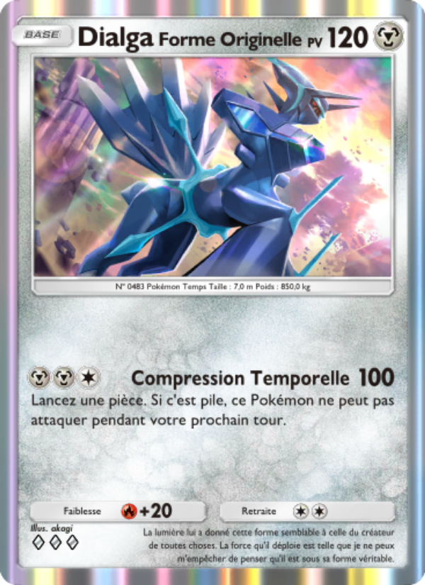 DialgaForme Originelle 060 — Lumière Triomphale (French Pokémon TCG card)