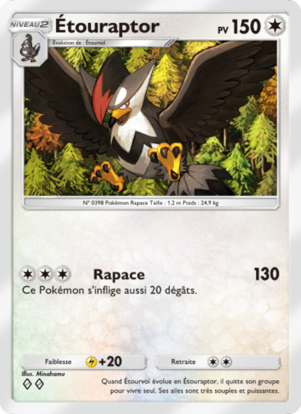 Étouraptor 068 — Lumière Triomphale (French Pokémon TCG card)