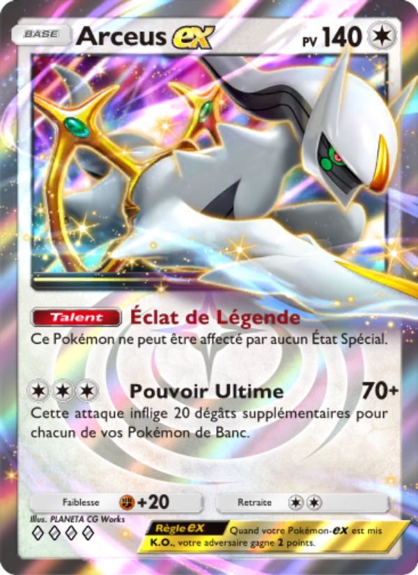 Arceus-ex 071 — Lumière Triomphale (French Pokémon TCG card)