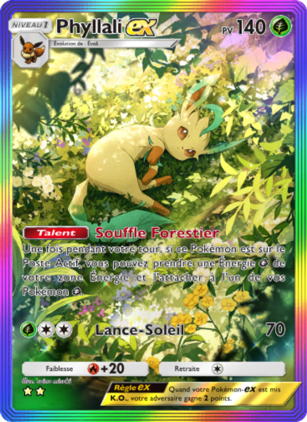 Phyllali-ex 091 — Lumière Triomphale (French Pokémon TCG card)