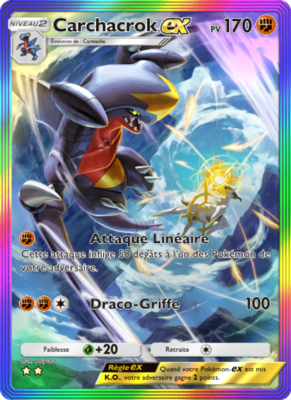Carchacrok-ex 093 — Lumière Triomphale (French Pokémon TCG card)