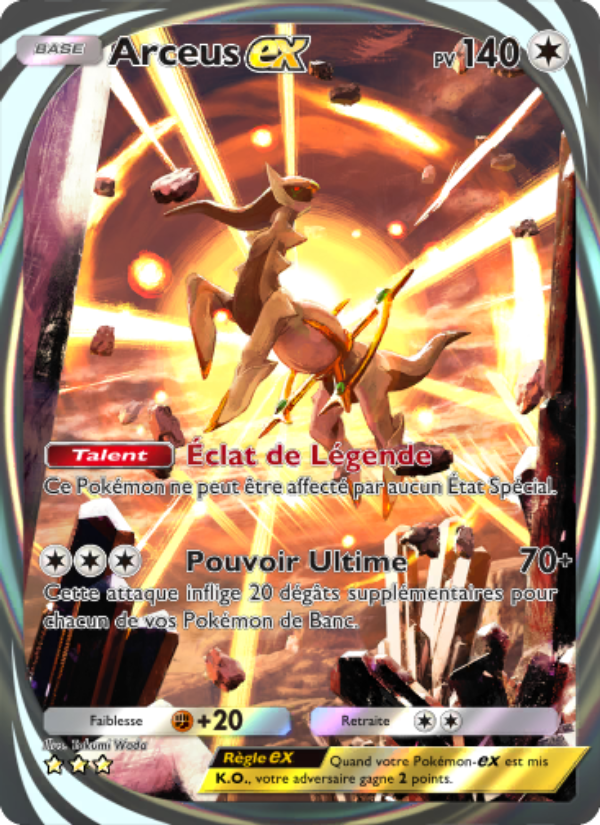 Arceus-ex 095 — Lumière Triomphale (French Pokémon TCG card)