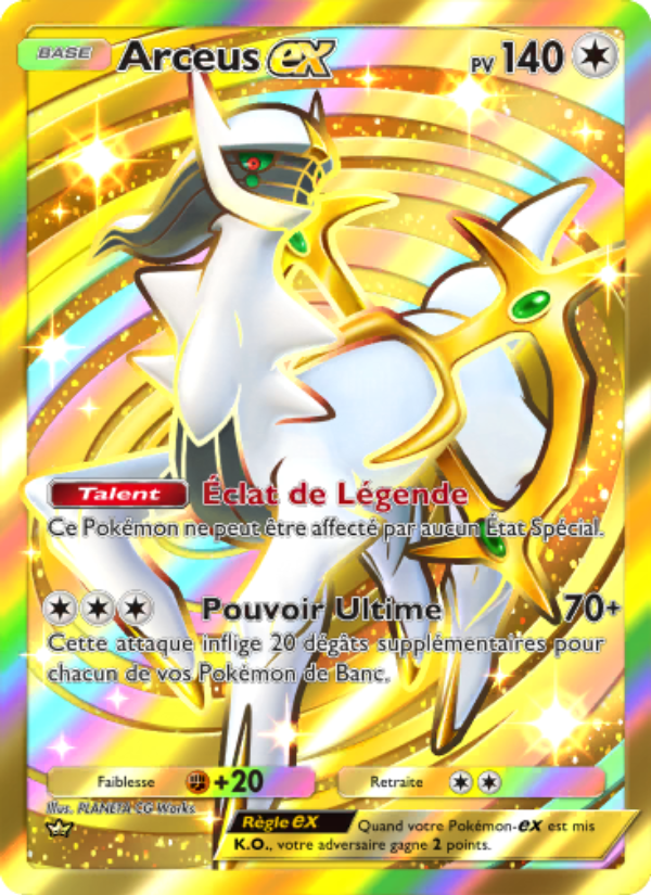 Arceus-ex 096 — Lumière Triomphale (French Pokémon TCG card)