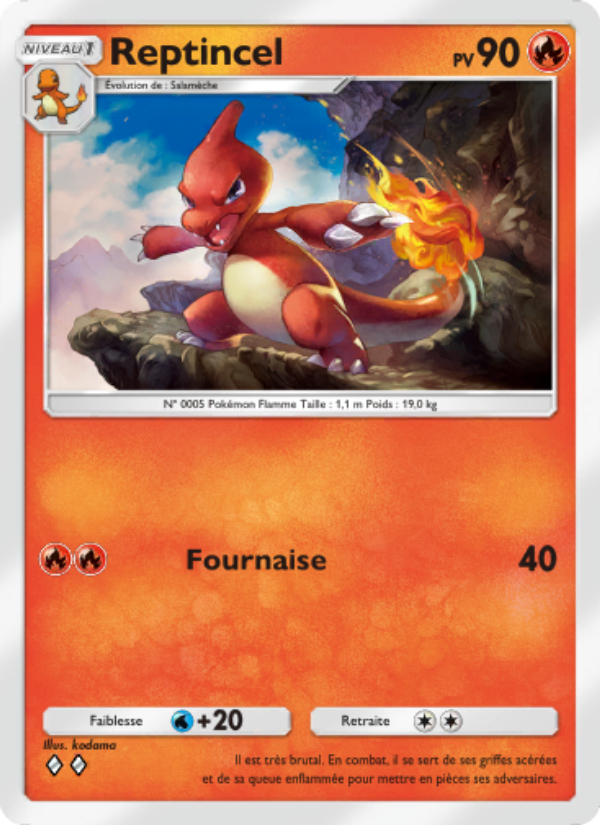 Reptincel 009 — Réjouissances Rayonnantes (French Pokémon TCG card)