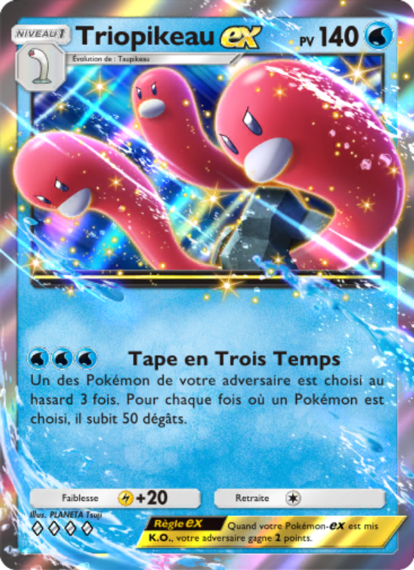 Triopikeau-ex 019 — Réjouissances Rayonnantes (French Pokémon TCG card)