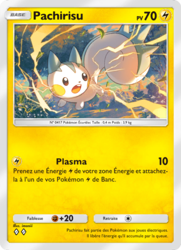 Pachirisu 025 — Réjouissances Rayonnantes (French Pokémon TCG card)