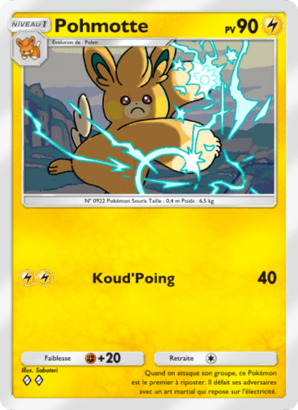 Pohmotte 027 — Réjouissances Rayonnantes (French Pokémon TCG card)