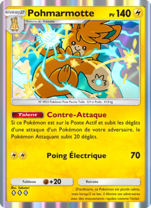 Pohmarmotte 028 — Réjouissances Rayonnantes (French Pokémon TCG card)