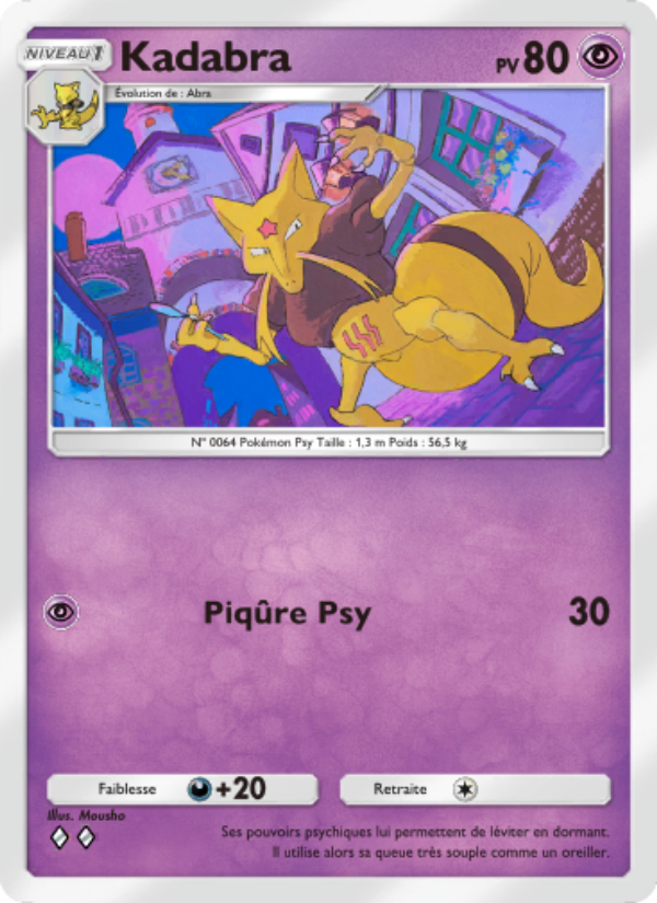 Kadabra 030 — Réjouissances Rayonnantes (French Pokémon TCG card)