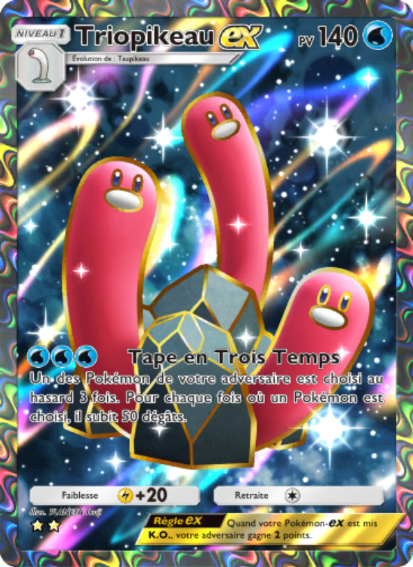 Triopikeau-ex 081 — Réjouissances Rayonnantes (French Pokémon TCG card)