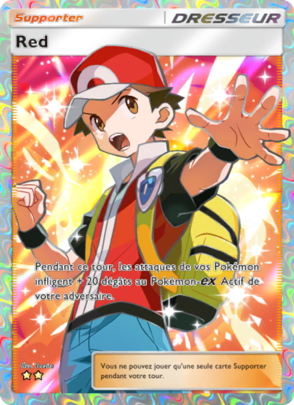 Red 090 — Réjouissances Rayonnantes (French Pokémon TCG card)