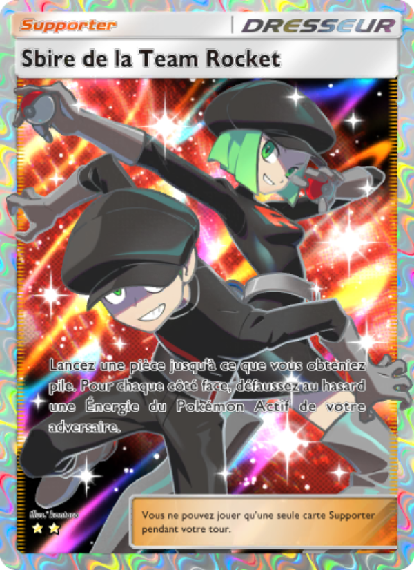 Sbire de la Team Rocket 091 — Réjouissances Rayonnantes (French Pokémon TCG card)