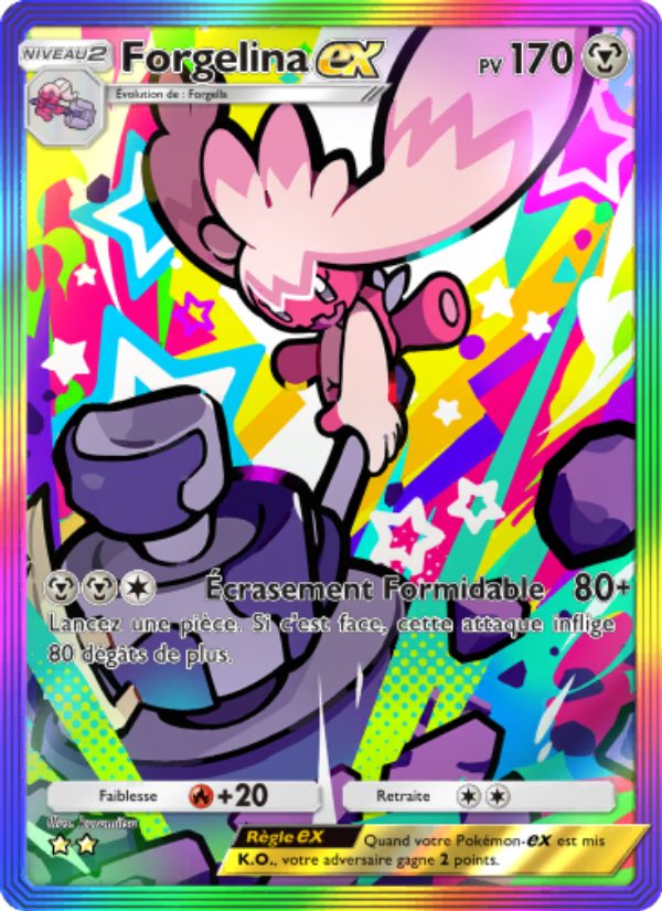 Forgelina-ex 094 — Réjouissances Rayonnantes (French Pokémon TCG card)