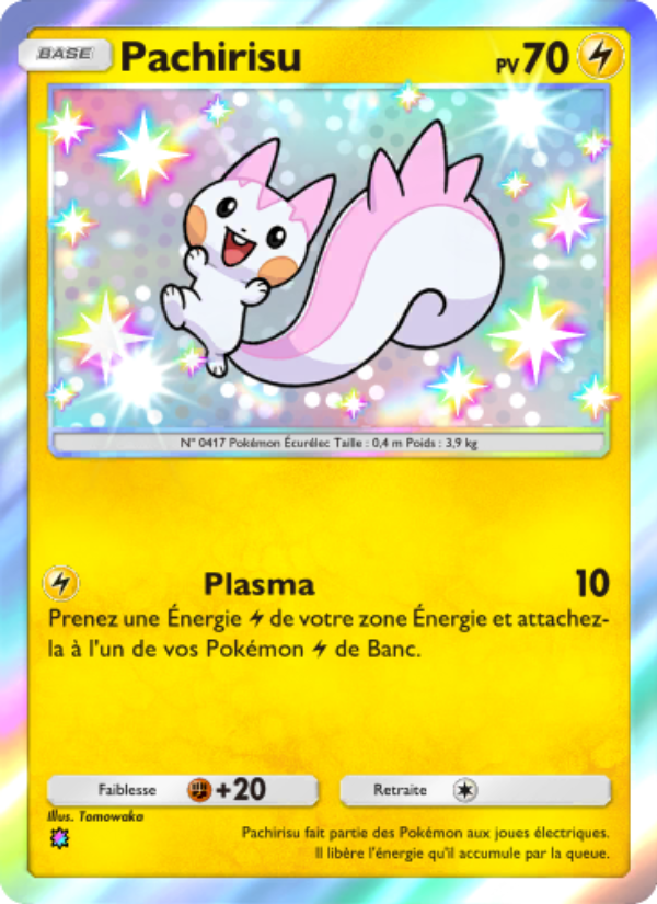 Pachirisu 103 — Réjouissances Rayonnantes (French Pokémon TCG card)