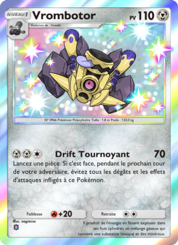 Vrombotor 106 — Réjouissances Rayonnantes (French Pokémon TCG card)