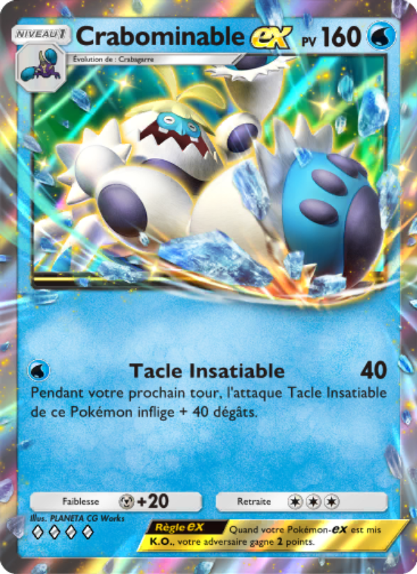 Crabominable-ex 049 — Gardiens Astraux (French Pokémon TCG card)