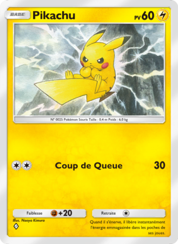 Pikachu 057 — Gardiens Astraux (French Pokémon TCG card)