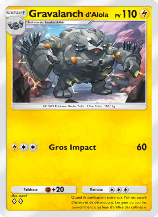 Gravalanchd'Alola 060 — Gardiens Astraux (French Pokémon TCG card)