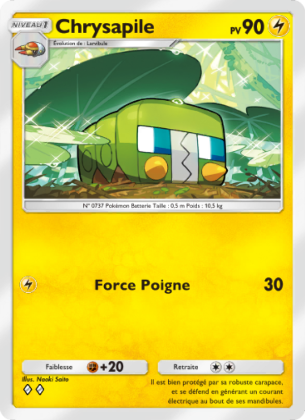 Chrysapile 064 — Gardiens Astraux (French Pokémon TCG card)