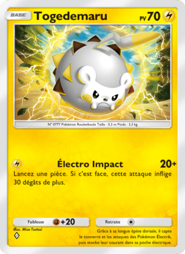 Togedemaru 067 — Gardiens Astraux (French Pokémon TCG card)