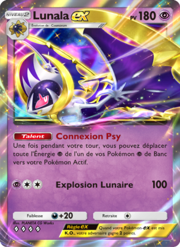 Lunala-ex 087 — Gardiens Astraux (French Pokémon TCG card)