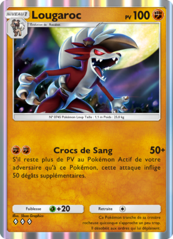 Lougaroc 101 — Gardiens Astraux (French Pokémon TCG card)