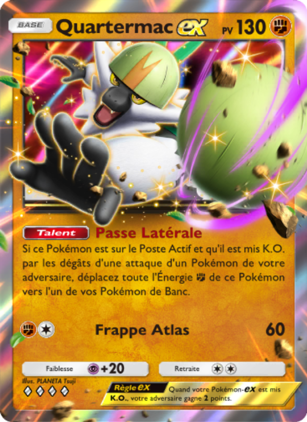 Quartermac-ex 104 — Gardiens Astraux (French Pokémon TCG card)