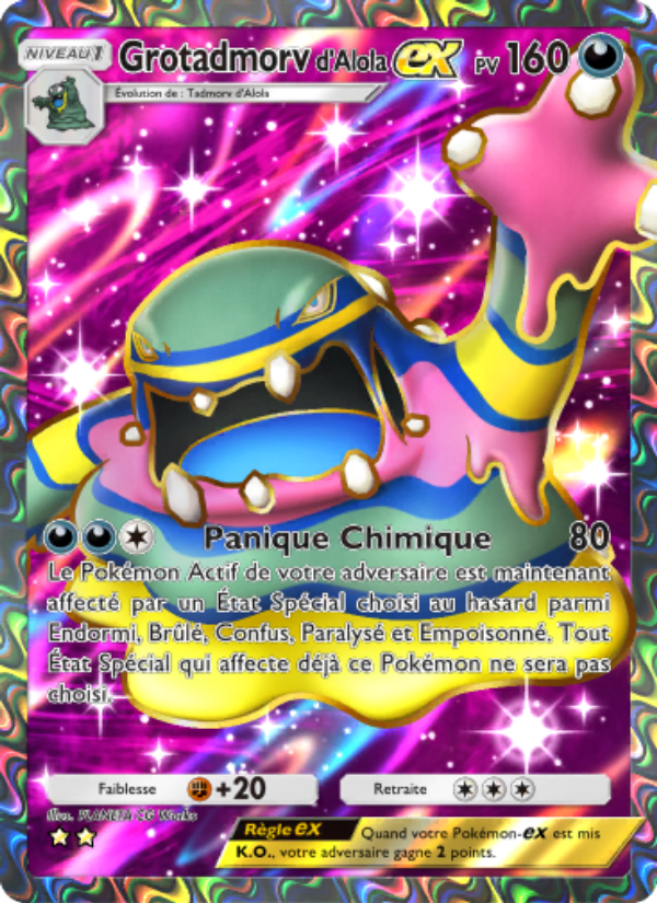 Grotadmorvd'Alola-ex 188 — Gardiens Astraux (French Pokémon TCG card)