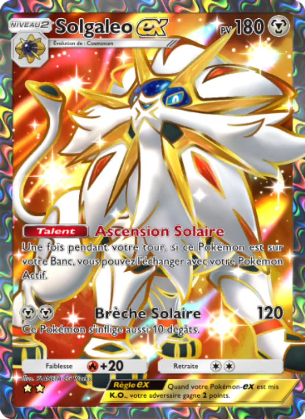Solgaleo-ex 189 — Gardiens Astraux (French Pokémon TCG card)