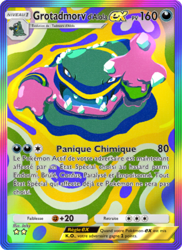 Grotadmorvd'Alola-ex 206 — Gardiens Astraux (French Pokémon TCG card)