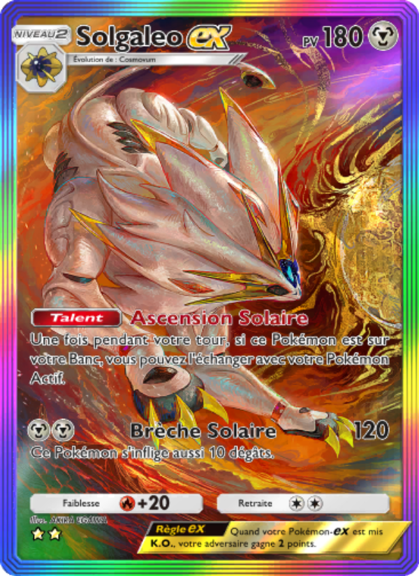 Solgaleo-ex 207 — Gardiens Astraux (French Pokémon TCG card)