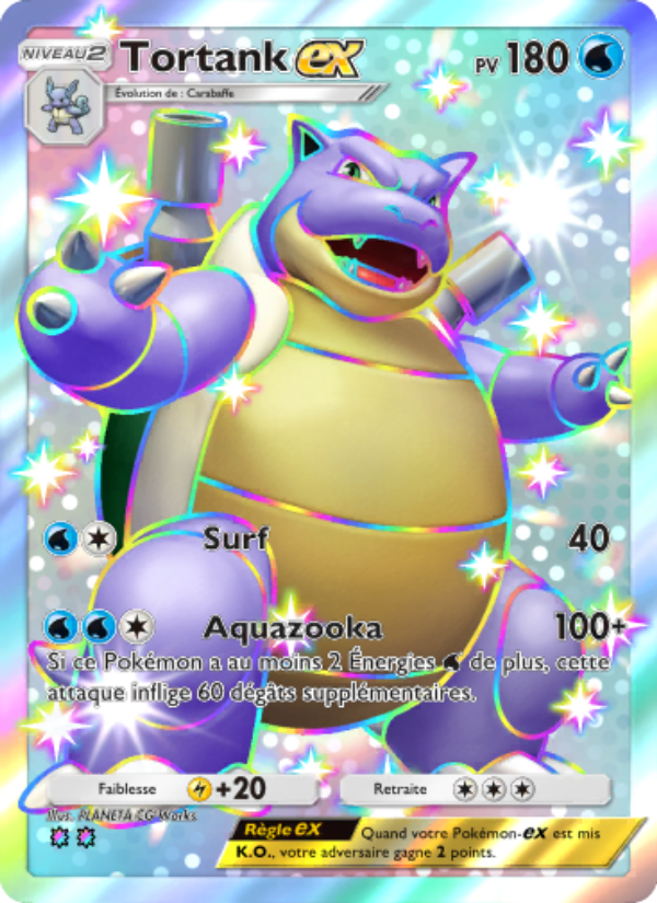 Tortank-ex 232 — Gardiens Astraux (French Pokémon TCG card)