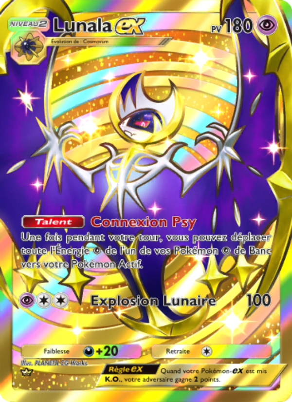Lunala-ex 238 — Gardiens Astraux (French Pokémon TCG card)