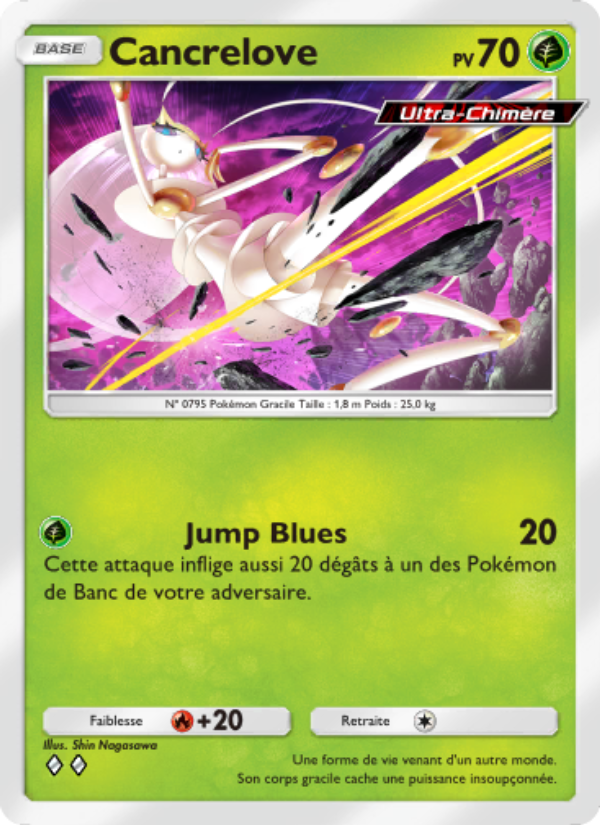 Cancrelove 007 — Crise Interdimensionnelle (French Pokémon TCG card)