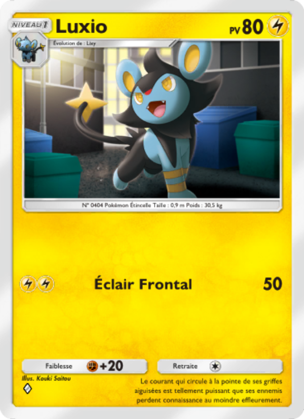 Luxio 014 — Crise Interdimensionnelle (French Pokémon TCG card)