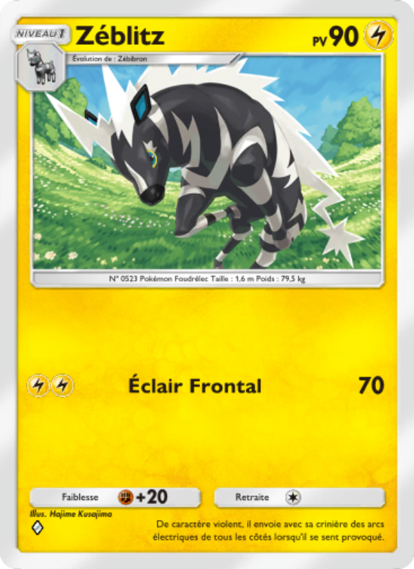 Zéblitz 017 — Crise Interdimensionnelle (French Pokémon TCG card)