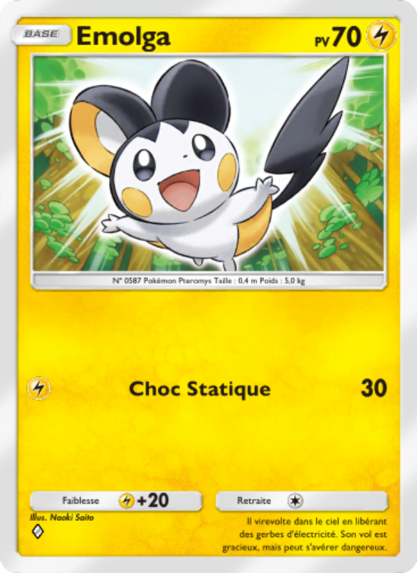 Emolga 018 — Crise Interdimensionnelle (French Pokémon TCG card)