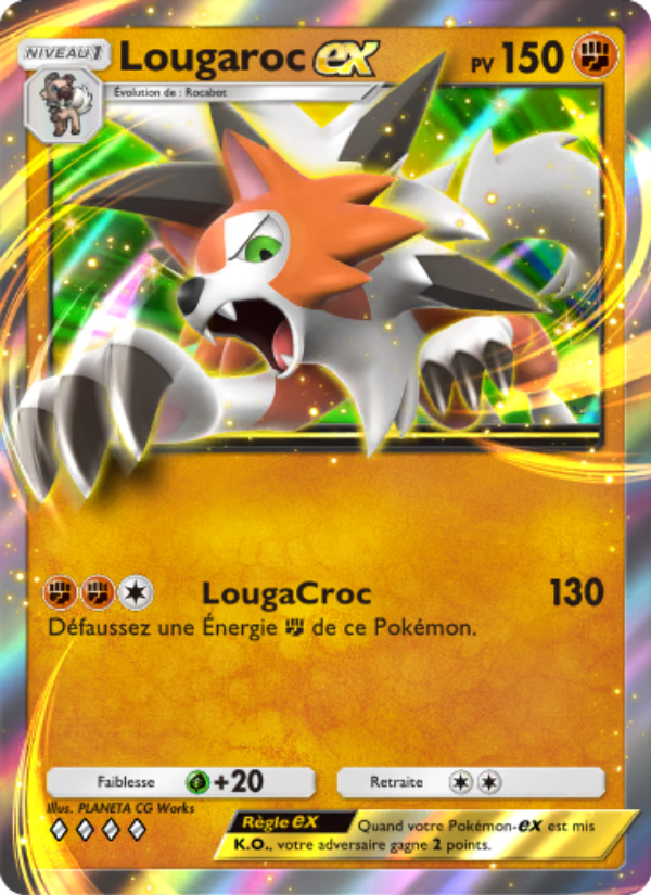 Lougaroc-ex 033 — Crise Interdimensionnelle (French Pokémon TCG card)
