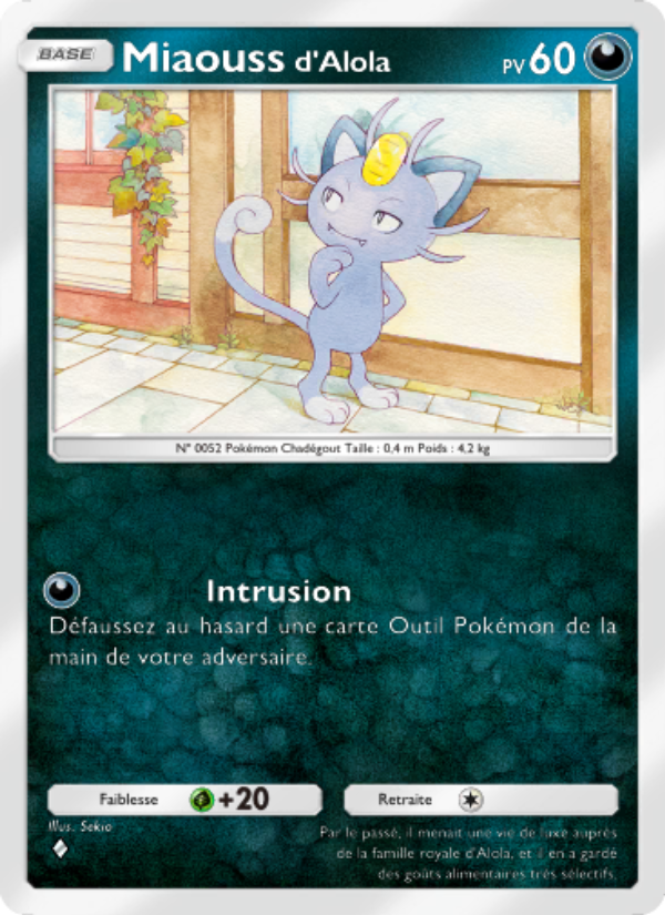 Miaouss d'Alola 037 — Crise Interdimensionnelle (French Pokémon TCG card)