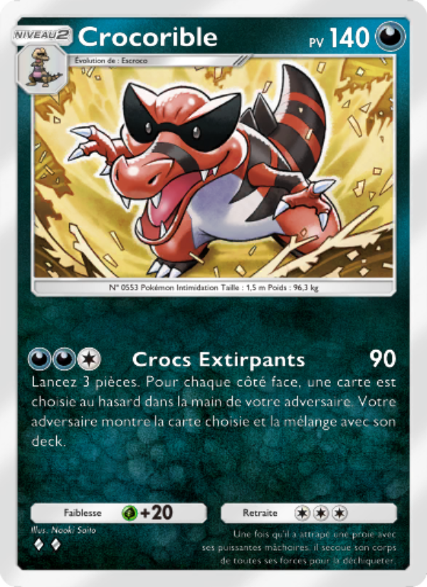 Crocorible 041 — Crise Interdimensionnelle (French Pokémon TCG card)