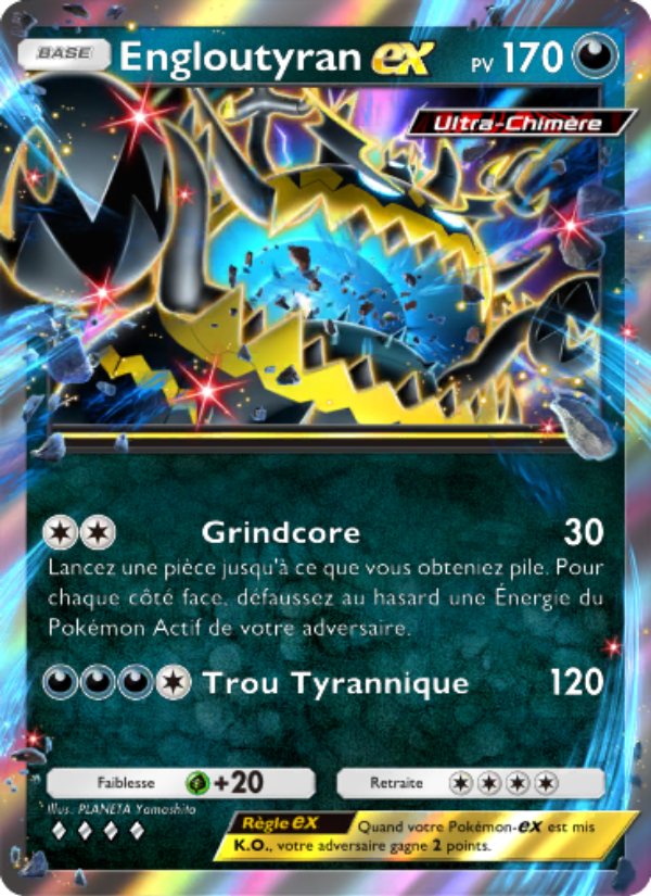 Engloutyran-ex 043 — Crise Interdimensionnelle (French Pokémon TCG card)