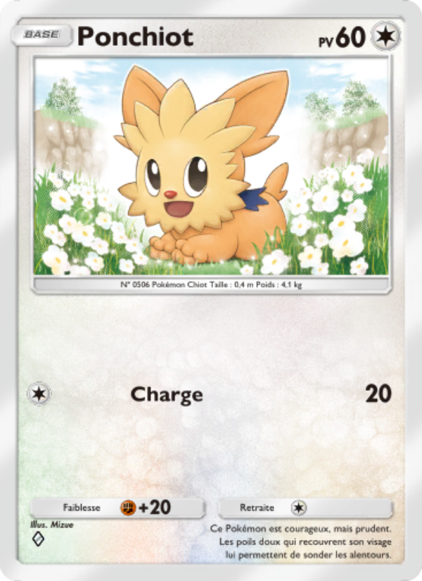Ponchiot 054 — Crise Interdimensionnelle (French Pokémon TCG card)