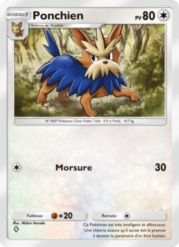 Ponchien 055 — Crise Interdimensionnelle (French Pokémon TCG card)