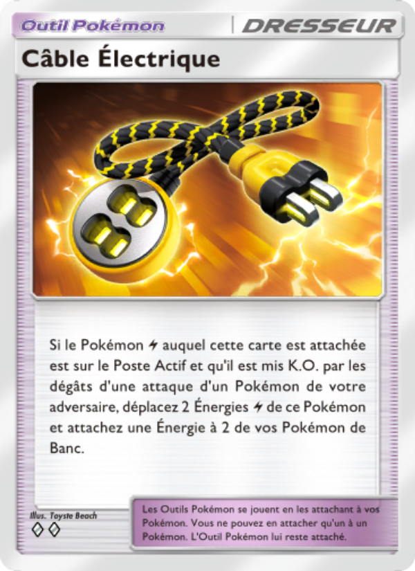 Câble Électrique 065 — Crise Interdimensionnelle (French Pokémon TCG card)
