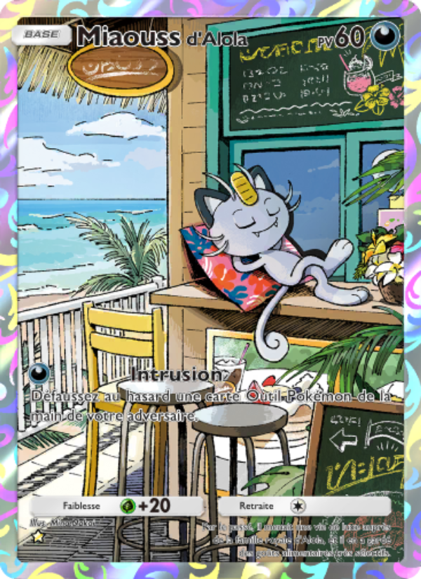 Miaouss d'Alola 073 — Crise Interdimensionnelle (French Pokémon TCG card)