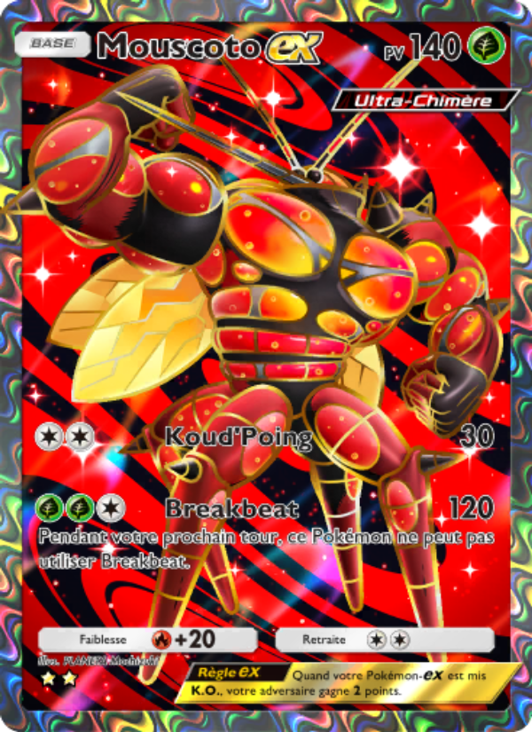 Mouscoto-ex 076 — Crise Interdimensionnelle (French Pokémon TCG card)
