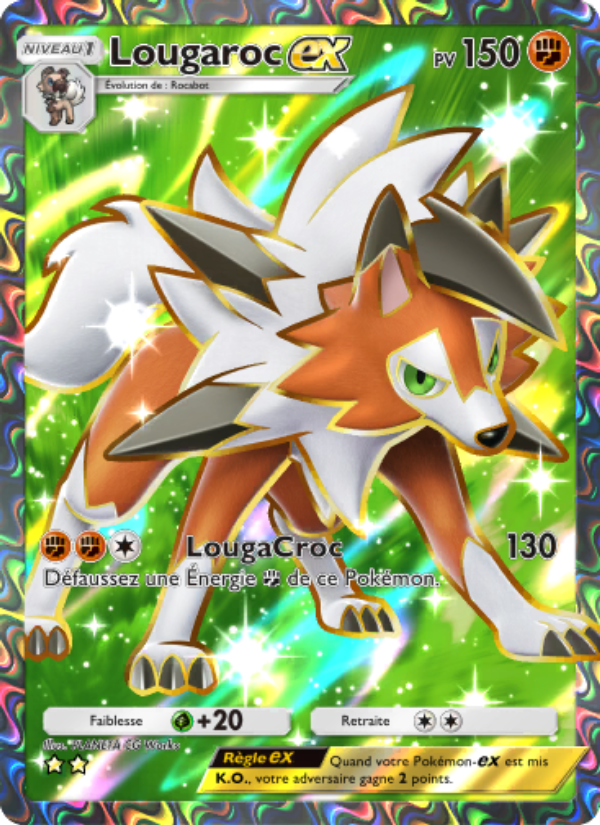 Lougaroc-ex 078 — Crise Interdimensionnelle (French Pokémon TCG card)
