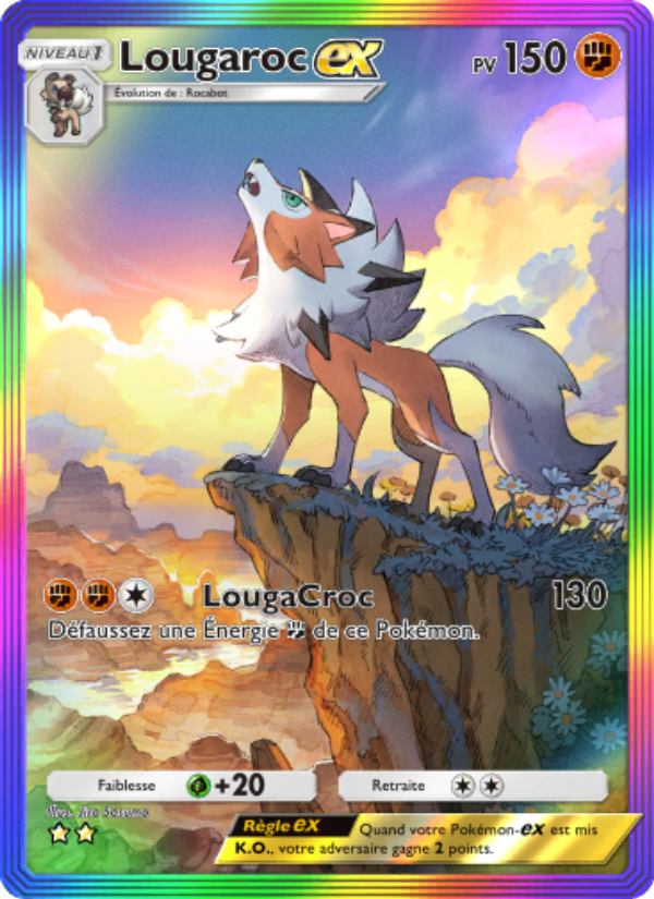 Lougaroc-ex 085 — Crise Interdimensionnelle (French Pokémon TCG card)
